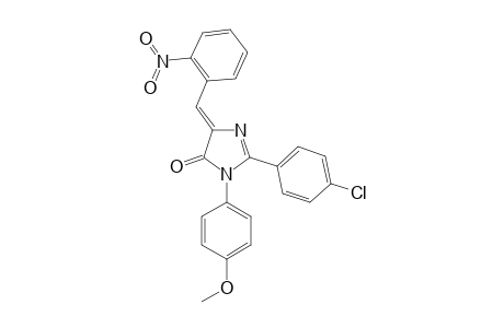 1-(PARA-METHOXYPHENYL)-2-(PARA-CHLOROPHENYL)-(4E)-(ORTHO-NITROPHENYLIDENE)-2-IMIDAZOLIN-5-ONE