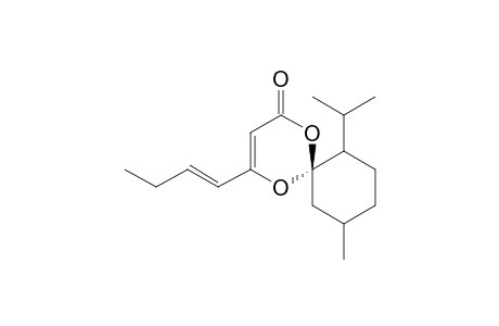 (6R)-7-Isopropyl-10-methyl-4-(1'-butenyl)-1.5-dioxaspiro[5.5]undec-3-en-2-one