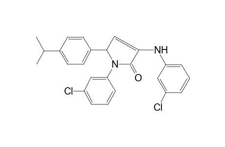 1-(3-Chlorophenyl)-4-[(3-chlorophenyl)amino]-2-(4-propan-2-ylphenyl)-2H-pyrrol-5-one