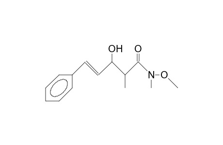 3R-Hydroxy-N-methoxy-N,2S-dimethyl-5-phenyl-4-pentenamide