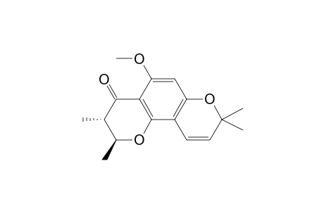 (trans)-5-Methoxy-2,3-dihydro-2,3,8,8-tetramethyl-4H,8H-benzo[1,2-b : 3,4-b']dipyran-4-one