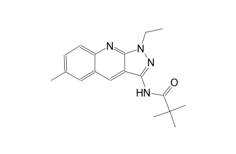 N-(1-ethyl-6-methyl-1H-pyrazolo[3,4-b]quinolin-3-yl)-2,2-dimethylpropanamide