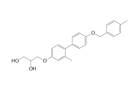 3-[2-Methyl-4'-(4-methylbenzyloxy)biphenyl-4-yloxy]propane-1,2-diol