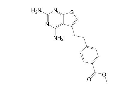 Methyl 4-[2-(2,4-Diaminothieno[2,3-d]pyrimidin-5-yl)ethyl]benzoate