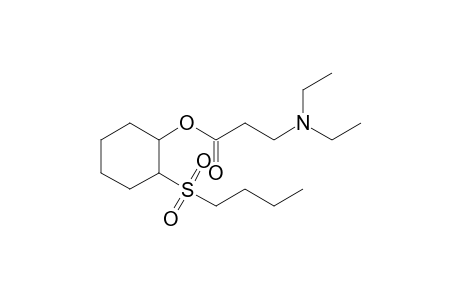 beta-alanine, N,N-diethyl-, 2-(butylsulfonyl)cyclohexyl ester