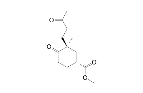 METHYL-(1R*,3S*)-3-METHYL-3-(3-OXOBUTYL)-4-OXO-CYClOHEXAN-1-CARBOXYLATE