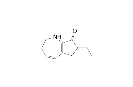 7-Ethyl-2,3,6,7-tetrahydrocyclopent(b)azepin-8(1H)-one