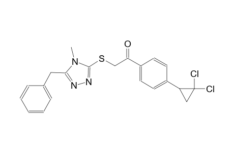 ethanone, 1-[4-(2,2-dichlorocyclopropyl)phenyl]-2-[[4-methyl-5-(phenylmethyl)-4H-1,2,4-triazol-3-yl]thio]-