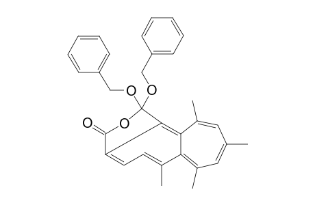 Heptaleno[1,2-c]furan-3(1H)-one, 6,7,9,11-tetramethyl-1,1-bis(phenylmethoxy)-, (.+-.)-