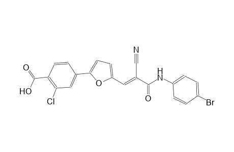 4-{5-[(1E)-3-(4-bromoanilino)-2-cyano-3-oxo-1-propenyl]-2-furyl}-2-chlorobenzoic acid