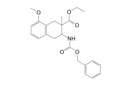 Ethyl 3-[(benzyloxycarbonyl)amino]-2-methyl-8-methoxy-1,2,3,4-tetrahydronaphthalene-2-carboxylate
