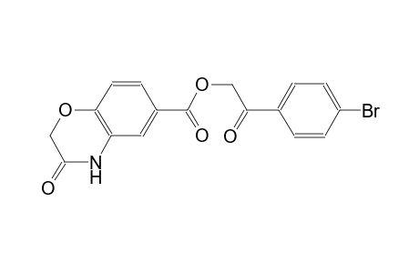 2-(4-bromophenyl)-2-oxoethyl 3-oxo-3,4-dihydro-2H-1,4-benzoxazine-6-carboxylate