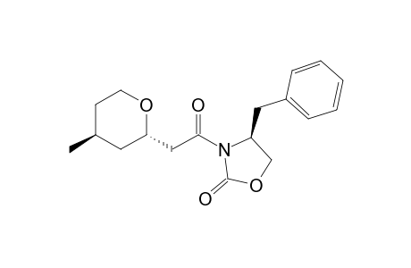 (S)-4-Benzyl-3-[2-((2S,4S)-4-methyl-tetrahydro-pyran-2-yl)-acetyl]-oxazolidin-2-one
