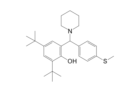 2,4-Ditert-butyl-6-[(4-methylsulfanylphenyl)-(1-piperidyl)methyl]phenol