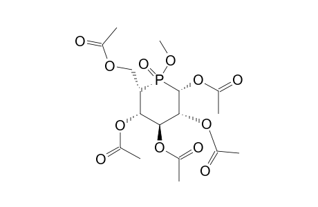 1,2,3,4,6-Penta-O-acetyl-5-deoxy-5-C-[(R)-methoxyphosphinyl]-.alpha.-D-glucopyranose