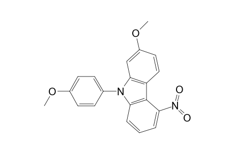 9H-Carbazole, 2-methoxy-9-(4-methoxyphenyl)-5-nitro-