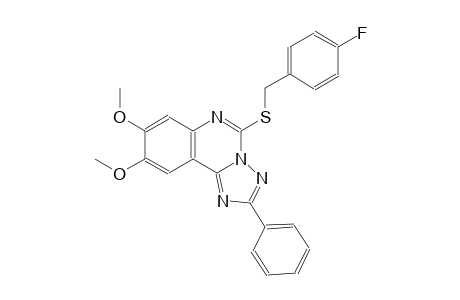 5-[(4-fluorobenzyl)sulfanyl]-8,9-dimethoxy-2-phenyl[1,2,4]triazolo[1,5-c]quinazoline