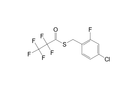 4-Chloro-2-fluorobenzenemethanethiol, S-pentafluoropropionyl-