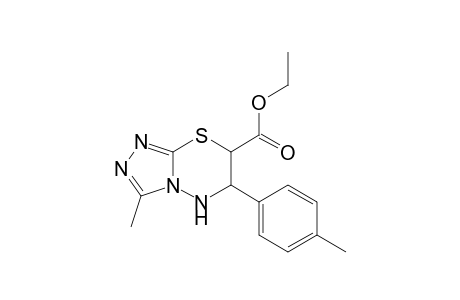 5H-[1,2,4]Triazolo[3,4-b][1,3,4]thiadiazine-7-carboxylic acid, 6,7-dihydro-3-methyl-6-(4-methylphenyl)-, ethyl ester