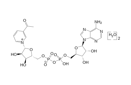3-ACETYL-1-RIBOFURANOSYLPYRIDINIUM HYDROXIDE, 5' TO 5'-ESTER WITH ADENOSINE 5'-DIPHOSPHATE, INNER SALT, DIHYDRATE