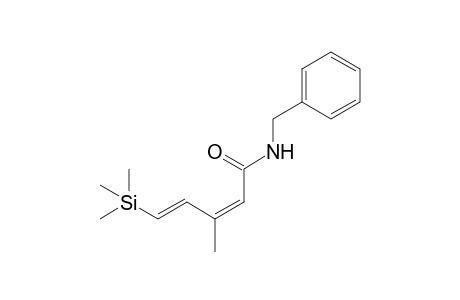 (2Z,4E)-N-Benzyl-3-methyl-5-(trimethylsilyl)penta-2,4-dienamide