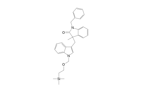 1-Benzyl-3-methyl-3-[3-(1-(trimethylsilylethoxymethyl)indolyl)methyl]-3H-1,2-dihydroindol-2-one