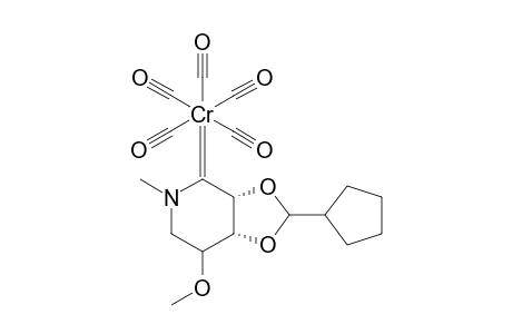 PENTACARBONYL-[2,3-O-CYCLOHEXYLIDENE-1,5-DIDEOXY-4-O-METHYL-1,5-(METHYLIMINO)-D-RIBO-PYRANOSYLIDENE]-CHROMIUM