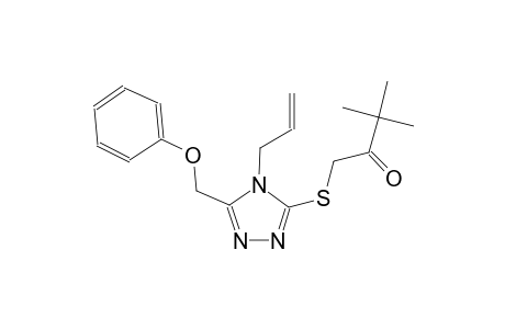 1-{[4-allyl-5-(phenoxymethyl)-4H-1,2,4-triazol-3-yl]sulfanyl}-3,3-dimethyl-2-butanone