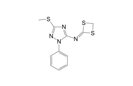 2-(3-METHYLTHIO-1-PHENYL-1H-1,2,4-TRIAZOL-5-YL)-IMINO-1,3-DITHIETANE