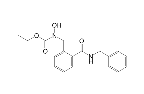 [o-(benzylcarbamoyl)benzyl]hydroxycarbamic acid, ethyl ester