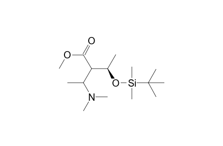Methyl 2-[(tert-butyldimethylsiloxy)ethyl]-3-(N,N-dimethylamino)butanoate
