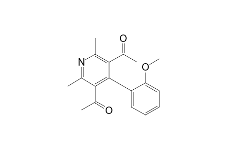 1-[5-acetyl-4-(2-methoxyphenyl)-2,6-dimethyl-3-pyridinyl]ethanone
