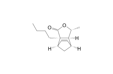 (+)-(1R,2R,5R,6S,7S)-2-butyl-5-methyl-4-oxatricyclo[5.2.1.0(2,6)]dec-8-en-3-one