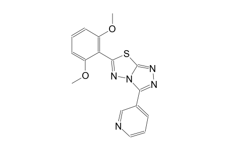 6-(2,6-dimethoxyphenyl)-3-(3-pyridinyl)[1,2,4]triazolo[3,4-b][1,3,4]thiadiazole