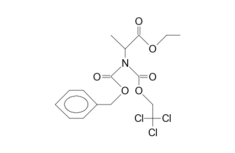 (R)-N-Benzyloxycarbonyl-N-(2,2,2-trichloro-ethoxycarbonyl)-(15N)alanine ethyl ester