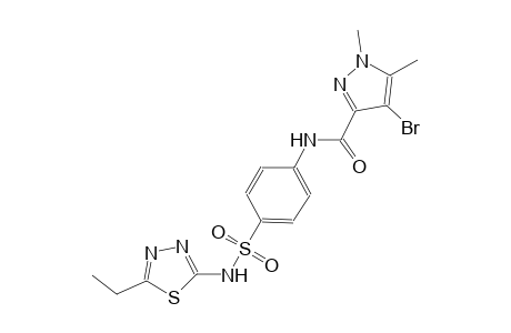 4-bromo-N-(4-{[(5-ethyl-1,3,4-thiadiazol-2-yl)amino]sulfonyl}phenyl)-1,5-dimethyl-1H-pyrazole-3-carboxamide