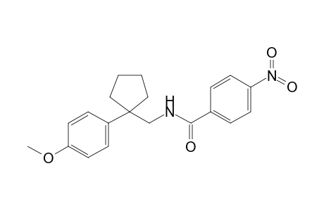 N-[[1-(4-methoxyphenyl)cyclopentyl]methyl]-4-nitro-benzamide