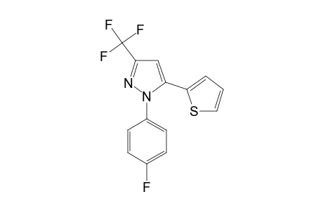 1-P-FLUOROPHENYL-3-TRIFLUOROMETHYL-5-(2'-THIENYL)-PYRAZOLE