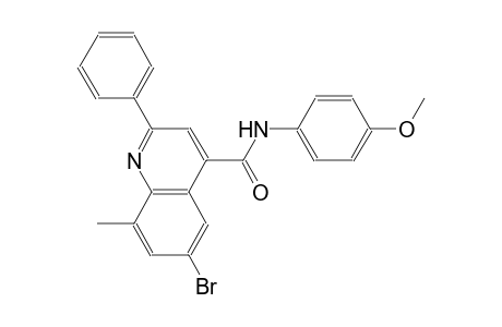 4-quinolinecarboxamide, 6-bromo-N-(4-methoxyphenyl)-8-methyl-2-phenyl-