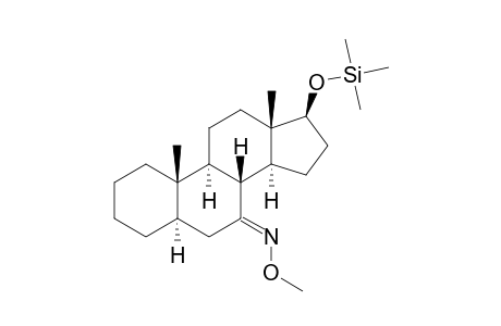 17.BETA.-[(TRIMETHYLSILYL)OXY]-5.ALPHA.-ANDROSTAN-7-ONE(7-O-METHYLOXIME)