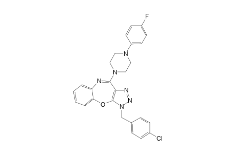 1-(4-Chlorobenzyl)-4-[4-(4-fluorophenyl)piperazino]triazolo[4,5-b][1,5]benzoxazepine