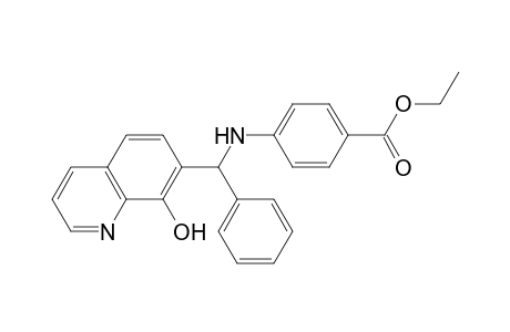 4-[[(8-hydroxy-7-quinolinyl)-phenylmethyl]amino]benzoic acid ethyl ester