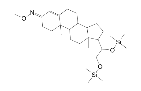 Pregn-4-en-3-one, 20,21-bis[(trimethylsilyl)oxy]-, O-methyloxime, (20R)-
