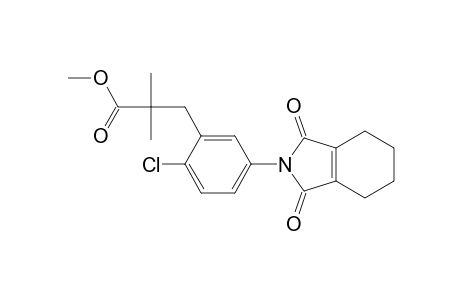 Benzenepropanoic acid, 2-chloro-5-(1,3,4,5,6,7-hexahydro-1,3-dioxo-2H-isoindol-2-yl)-alpha,alpha-dimethyl-, methyl ester