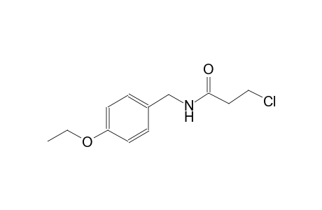 3-chloro-N-(4-ethoxybenzyl)propanamide