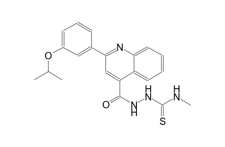 2-{[2-(3-isopropoxyphenyl)-4-quinolinyl]carbonyl}-N-methylhydrazinecarbothioamide