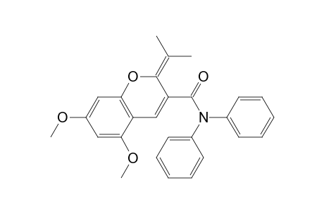 2-Isopropylidene-5,7-dimethoxy-N,N-diphenyl-2H-chromene-3-carboxamide