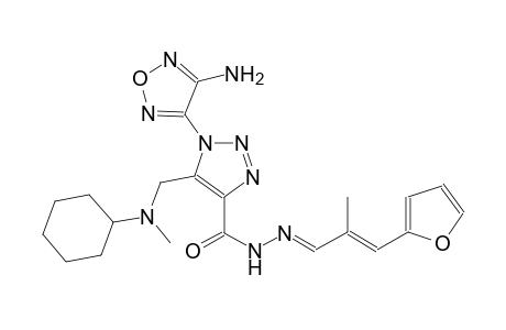 1-(4-amino-1,2,5-oxadiazol-3-yl)-5-{[cyclohexyl(methyl)amino]methyl}-N'-[(E,2E)-3-(2-furyl)-2-methyl-2-propenylidene]-1H-1,2,3-triazole-4-carbohydrazide