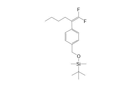 tert-Butyl((4-(1,1-difluorohex-1-en-2-yl)benzyl)oxy)dimethylsilane