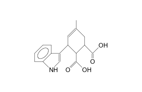 (1RS, 2Sr,3sr)-3-(indol-3'-yl)-5-methyl-cyclohex-4-ene-1,2-dicarboxylic acid